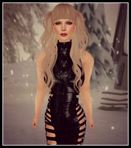 vm banded dress glitter black, truth mira_002